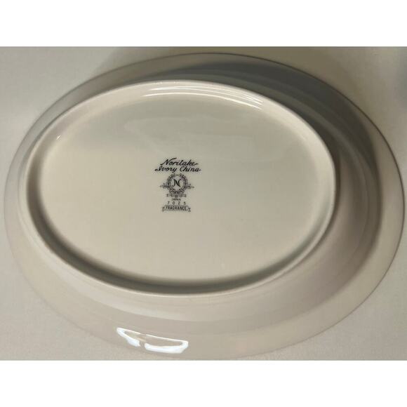 Vintage Noritake Fragrance Ivory China Oval Bowl - Picture 6 of 13